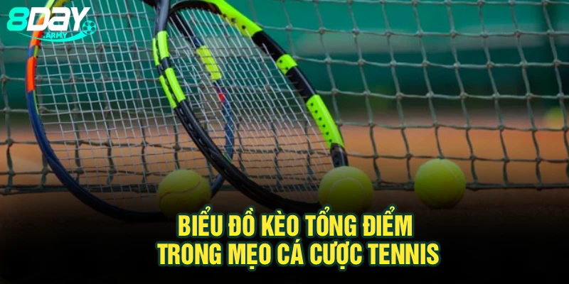 Biểu đồ kèo tổng điểm trong mẹo cá cược tennis