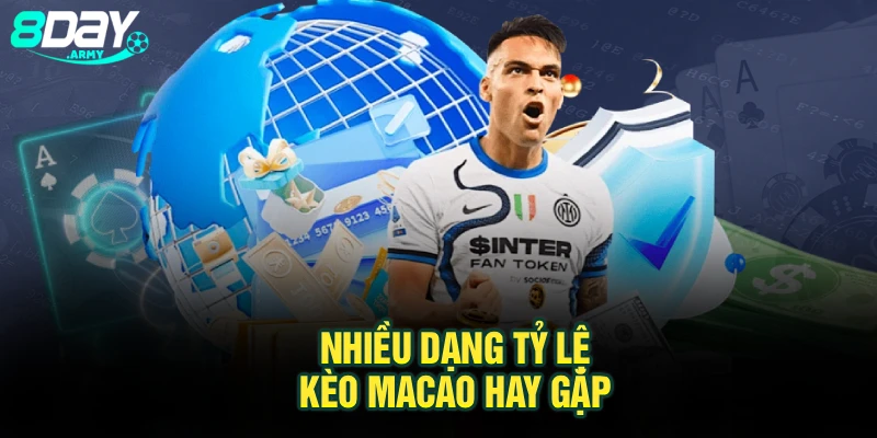 Nhiều dạng tỷ lệ kèo Macao hay gặp