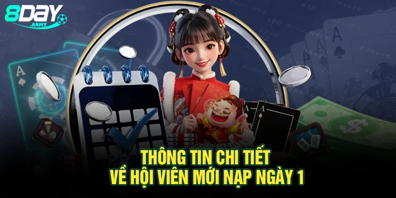 Thông tin chi tiết về hội viên mới nạp ngày 1